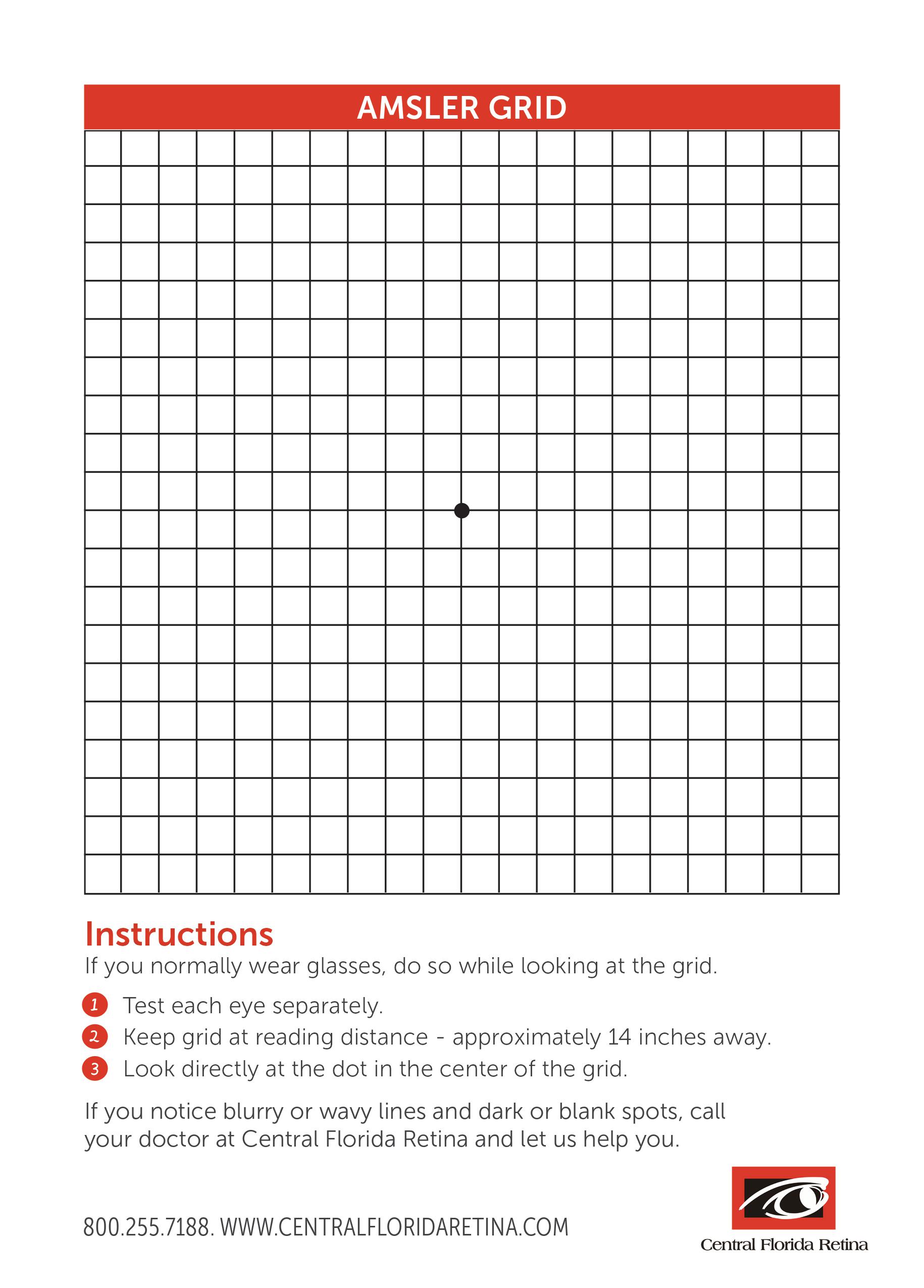 Macular Degeneration Orlando | Amsler Grid Test Oviedo